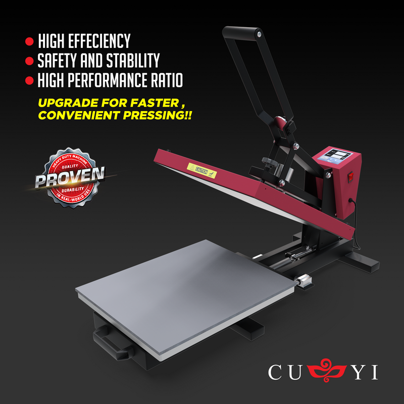 CUYI Heat Press Machine A3 Auto Open Drawer Type