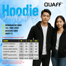 QUAFF 300GSM Hoodie Jacket Full-Zip BLACK