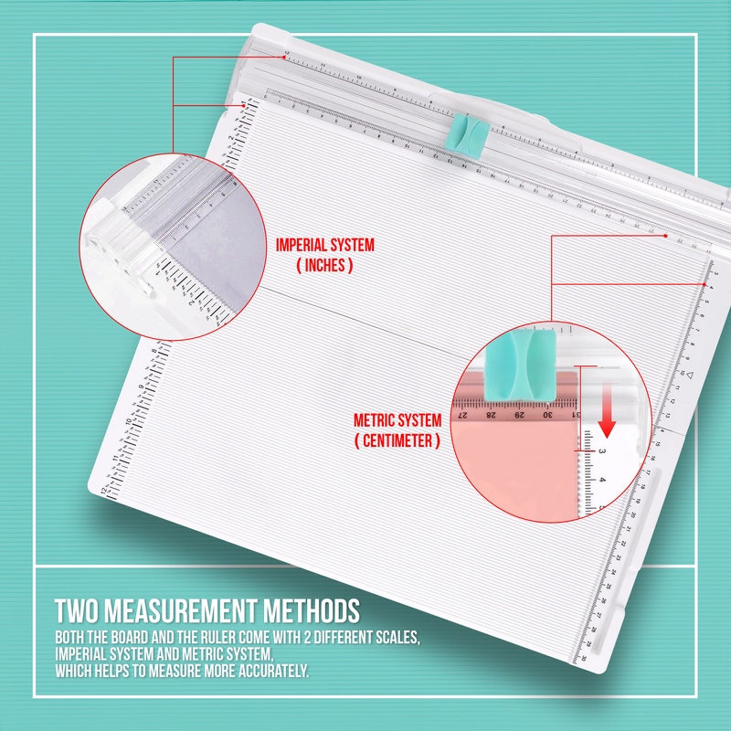 2in1 Folding Paper Cutter Scoring Board
