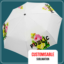 Sublimation Folded Umbrella White
