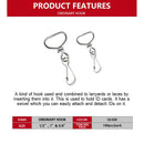 100pcs Id Hook For Lace Lanyard Making G-Hook Ordinary Plastic Trapezoid