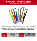 1.5cm Shiny Id Lace With Plastic Hook 5 Pcs