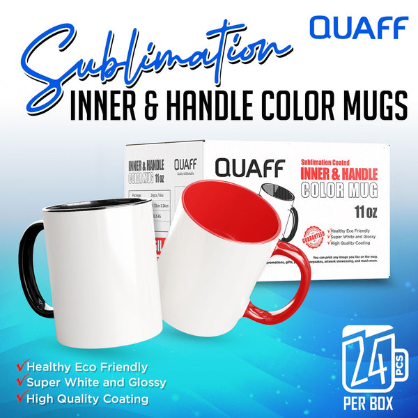 24pcs Quaff Inner & Handle Color Mugs