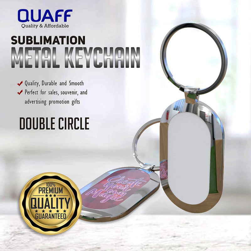 Sublimation Printable Blank Metal Keychain No Print