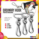 100pcs Id Hook For Lace Lanyard Making G-Hook Ordinary Plastic Trapezoid