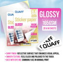 QUAFF Sticker Paper 165GSM A4 Matte & Glossy