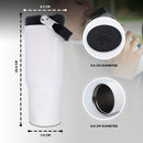 QUAFF 30oz Sublimation Coated Cars Mug White with Rubber Anti-Skid
