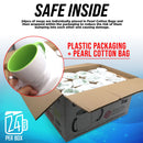 24pcs Quaff Inner & Handle Color Mugs