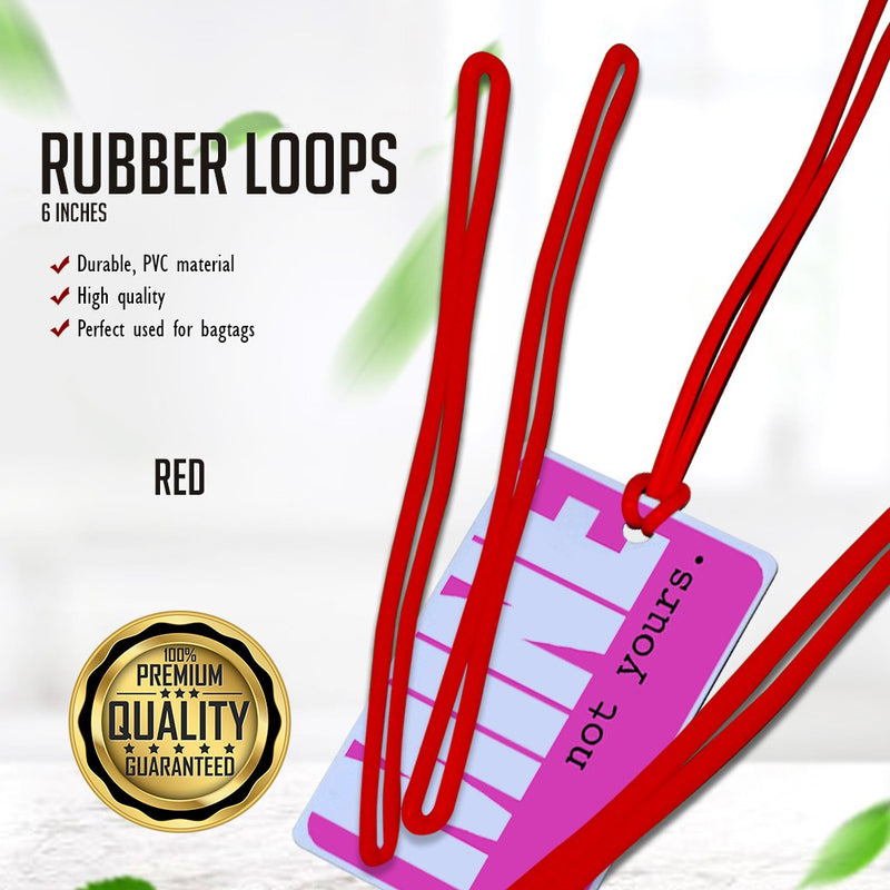 Rubber Loops For Bag Tags 100pcs