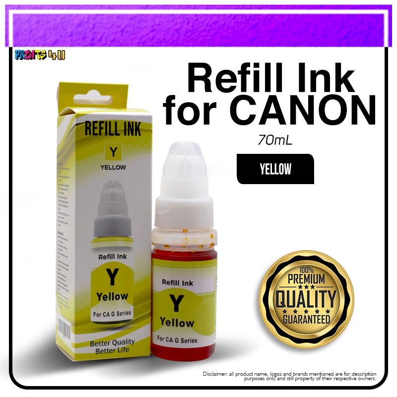 G-Series Canon Printer Refill Ink For G1800 G2800 G3800g G1810 Model: Gi-490 Gi-790 Gi-890