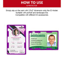 25 Pcs Ordinary Id Holder Jacket Case Protector