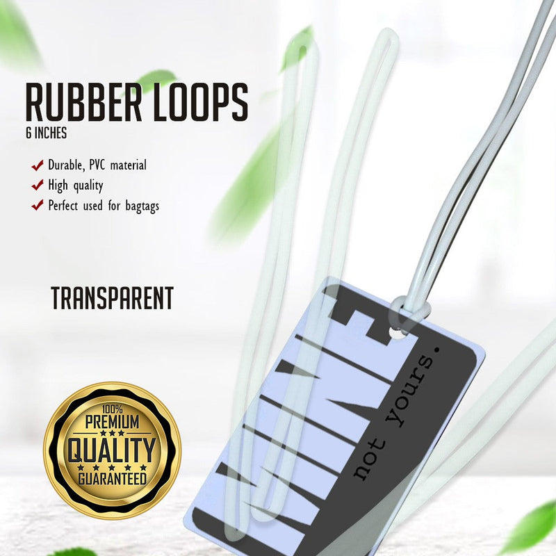 Rubber Loops For Bag Tags 100pcs