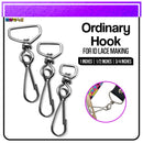 100pcs Id Hook For Lace Lanyard Making G-Hook Ordinary Plastic Trapezoid