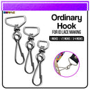 100pcs Id Hook For Lace Lanyard Making G-Hook Ordinary Plastic Trapezoid