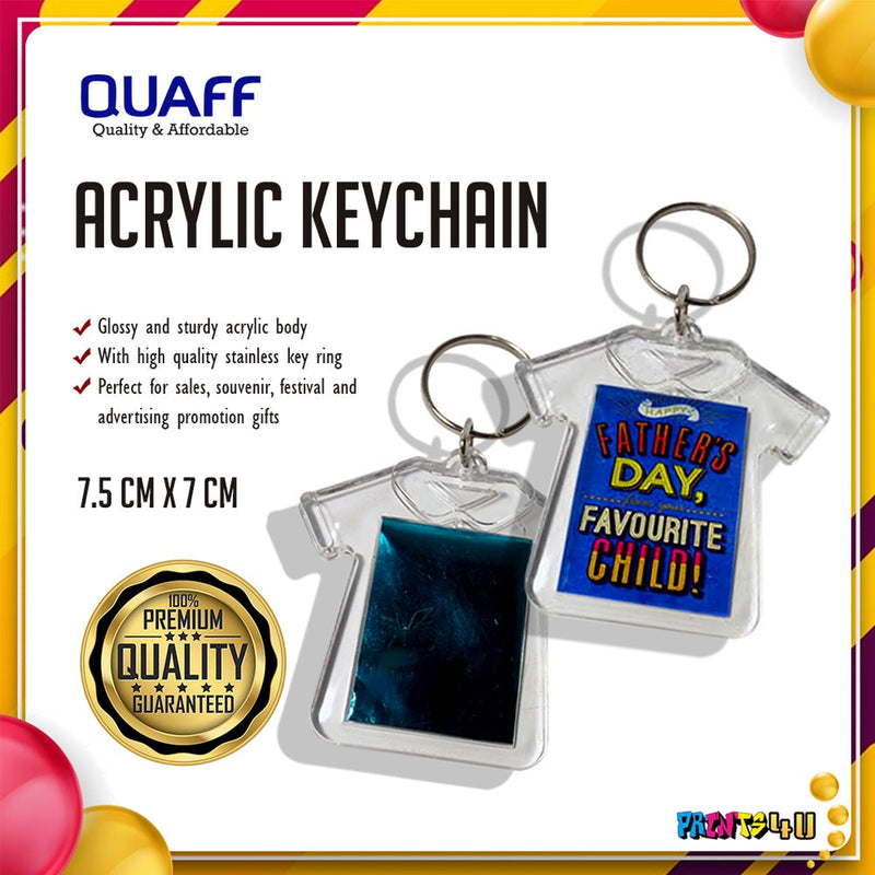 Photo Insert Acrylic Keychain Openable Key Chain 100 Pcs Pack