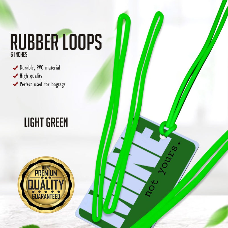 Rubber Loops For Bag Tags 100pcs