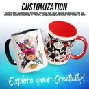 24pcs Quaff Inner & Handle Color Mugs