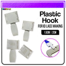 100pcs Id Hook For Lace Lanyard Making G-Hook Ordinary Plastic Trapezoid