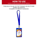 5pcs Vertical ID Holder With Lace Case Shiny Protector