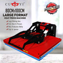 CUYI (80*100CM) HEAVY DUTY DRAWER TYPE Heat Press Red WITH STAND