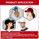 Baseball Cap With Adjustable Metal Strap Buckle Closure And Colored Brim Lining