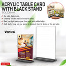 Acrylic Table Card with Black Stand
