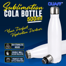 QUAFF Subli Coated Cola Bottle 500mL White