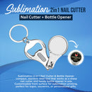 Sublimation 2in1 Nail Cutter with Bottle Opener