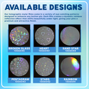 Holographic film for Button Pin for 58mm (50pcs/pack)