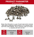 ID Button Rock  (Rematche) (1000pc/pack）Silver