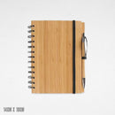 Bamboo Spring Notebook with KRAFT Pen 14cm*18cm