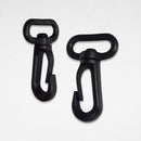 Black Plastic ID Hook for Lanyards and Lace Accessories 100pcs/pack