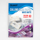 Calling Card Paper White Matte A3