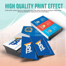 Calling Card Paper White Glitter