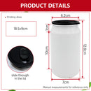 Quaff Sublimation Coated Aluminum Coke Mug White 350ml