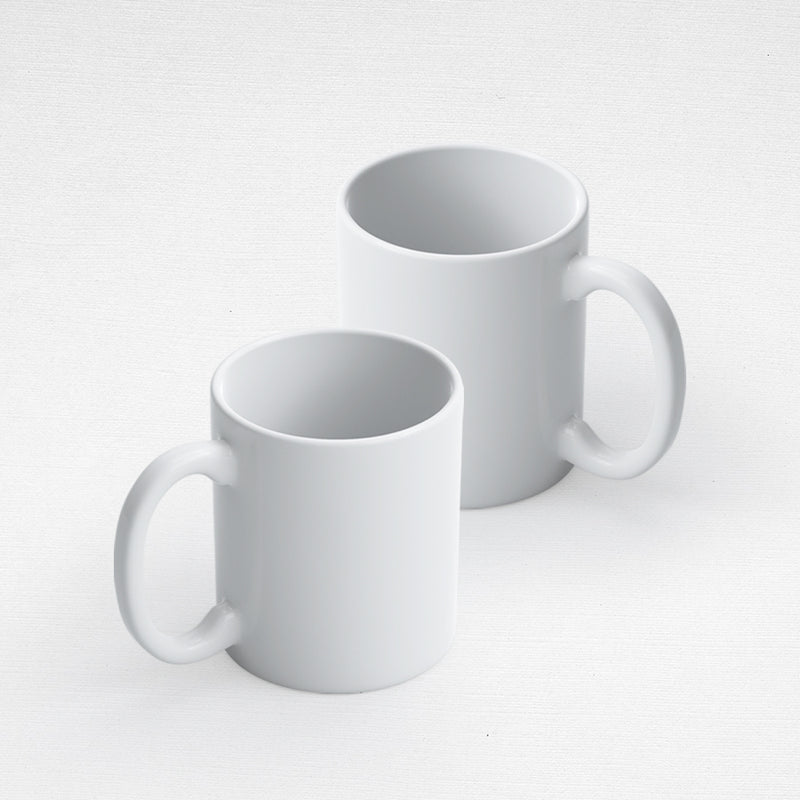 Quaff Ceramic White Mugs