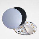 Circle Sublimation Printable Rubber Mouse Pad 3mm Plain White for Customize (Blanks)
