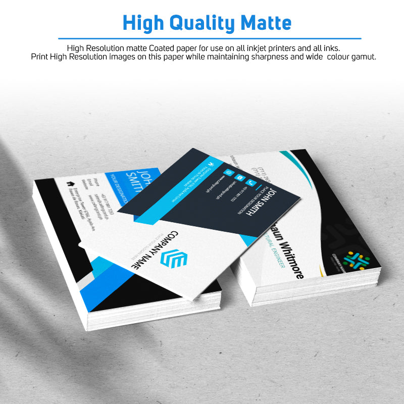 Calling Card Paper White Matte A3