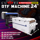 CUYI DTF Machine 6Heads i3200 24" 🆕
