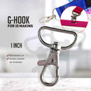 100pcs Id Hook For Lace Lanyard Making G-Hook Ordinary Plastic Trapezoid