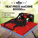 CUYI (80*100CM) HEAVY DUTY DRAWER TYPE Heat Press Red WITH STAND
