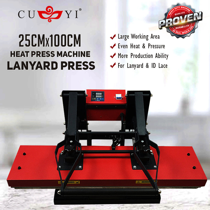 CUYI Lanyard Heat Press Machine (25x100cm)