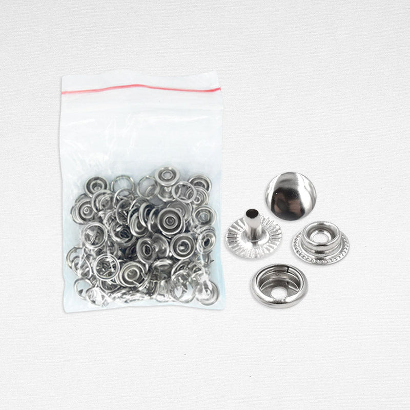Metal Button Snapper Metal Snap Button Kit w/ 25sets button