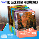 QUAFF No Back Print Glossy Inkjet Photo Paper A4 Size