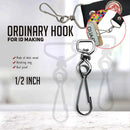 100pcs Id Hook For Lace Lanyard Making G-Hook Ordinary Plastic Trapezoid