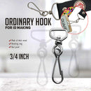 100pcs Id Hook For Lace Lanyard Making G-Hook Ordinary Plastic Trapezoid