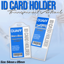 Clear ID Card Holder Vertical T-732V ID Sleeve ID Protector 54x85mm (10pcs )