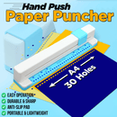 30-Hole Manual Paper Punch Binder (Max 3 sheets)