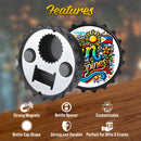 Sublimation Ref Magnet Steel Bottle Opener
