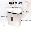 CUYI 20L Automatic Paper Shredder Machine A4 12 Sheets 🆕